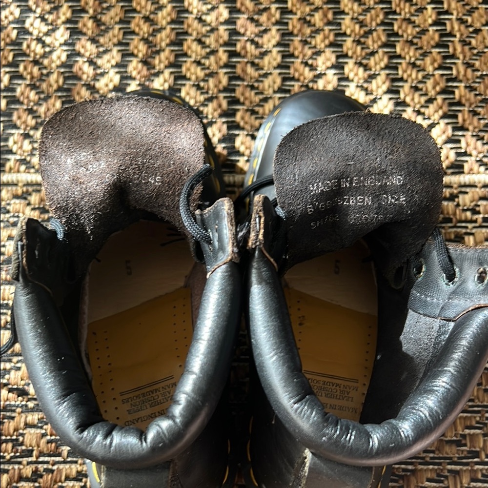 Dr. Martens Black Leather Boots - Made in England - Picture 5 of 8